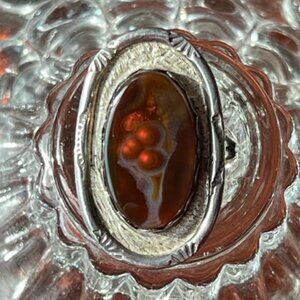 Vintage Fire Agate Ring